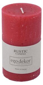Červená svíčka Rustic candles by Ego dekor Rust, doba hoření 38 h