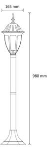 Venkovní lampa FLORENCJA 1xE27/20W/230V IP43