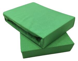Prostěradlo jersey zelená kiwi TiaHome - 70x140cm