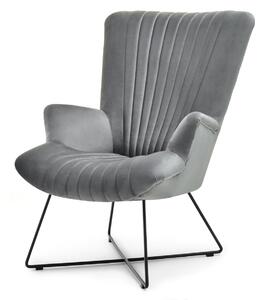 Relaxační křeslo Nuttshell (šedá + černá). Akce -10%