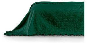 Zelený přehoz přes postel AmeliaHome Tilia, 240 x 220 cm