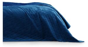 Modrý přehoz přes postel AmeliaHome Laila Royal, 220 x 240 cm