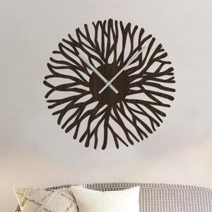 Nástěnné hodiny ROOTS Zvolte barvu dekoru: Wenge | Velikost hodin: 35x35 | Barva ručiček: Stříbrné