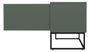 Šedozelený TV stolek 118x57 cm Lipp - Tenzo
