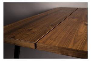 Jídelní stůl s černými ocelovými nohami Dutchbone Alagon Land, 160 x 90 cm