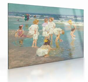 Skleněný obraz - Edward Henry Potthast, A Holiday, reprodukce (70x50 cm)