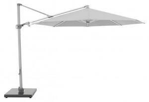 Knirps KNIRPS 340 cm - velký luxusní zahradní slunečník s boční tyčí : Desén látky - Světle šedá