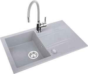 Ferro Mezzo II dřezy s baterií šedá/stříbrná DRGM48/78GA-SET1-PL