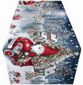 Vánoční gobelínový běhoun na stůl Chenille IT043 Barva Vícebarevná Rozměry 40x130 cm