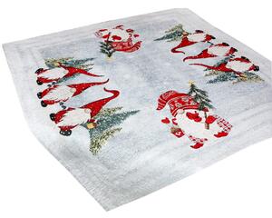 Vánoční gobelínový žinylkový ubrus Merry Christmas 90x90 cm Chenille IT044 Barva Vícebarevná Rozměry 90x90 cm