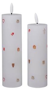 LED svíčka Christmas Holidays Ø 5 cm – set 2 ks