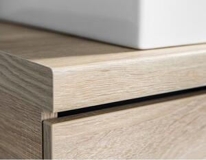 Aqualine Vega Deska pod umyvadlo 72,5 x 45cm, dub platin VG775
