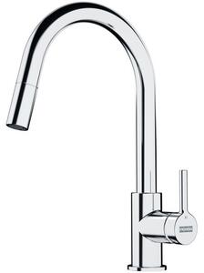 Franke LINA NEW Dřezová baterie s vytahovací koncovkou chrom, FS 3229.031