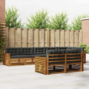 Venkovní pohovková souprava 8 ks Přirozená a Anthracitová 3373667