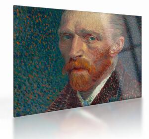 Skleněný obraz - Vincent van Gogh, Self-Portrait, reprodukce (70x50 cm)