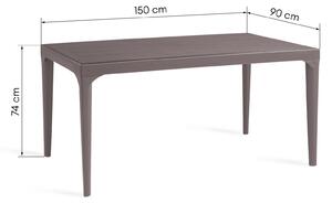 Hector Zahradní stůl ADRIEN 150 cm hnědý