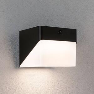 Paulmann Nástěnné světlo LED Lioren, 230 V + Solar, černá, 17 cm, Černá, Plast, Moderní