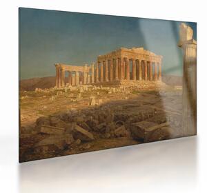 Skleněný obraz - Frederic Edwin Church, The Parthenon, reprodukce (70x50 cm)