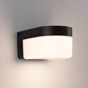 Paulmann Nástěnné světlo LED Calyne, 230 V + Solar, černá, 23 cm, Černá, Plast, Moderní
