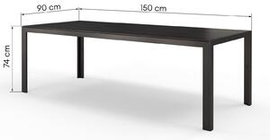 Hector Zahradní stůl RILLO 150 cm černý