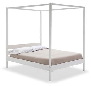 Bílá dvoulůžková postel s roštem 140x190 cm Dossel – Marckeric