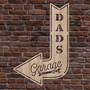 DUBLEZ | Dřevěná tabulka na zeď - Dad's Garage