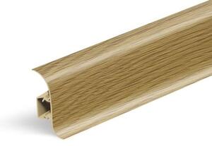 Lišta soklová Naturel dub tm. , PVC délka 250 cm, výška hrany 56 mm, NATNGF008