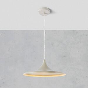 Markslöjd LED závěsné světlo BEAM, béžové, hliník, Ø 37 cm, stmívatelný, Krémová / jantar, Obývací pokoj / jídelna, Hliník, Moderní