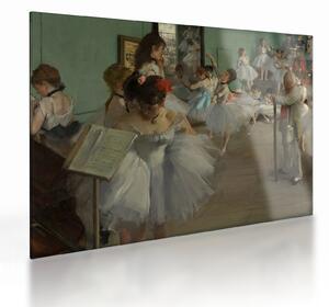 Skleněný obraz - Edgar Degas, The Dance Class, reprodukce (70x50 cm)