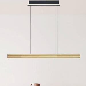 Buschwerk LED lištové svítidlo HerzBlut Groove, dřevo, stmívatelné, stmívatelný, Světlé dřevo, Obývací pokoj / jídelna, kov, Moderní