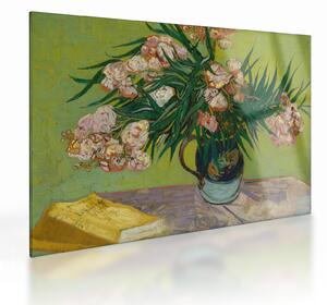 Skleněný obraz - Vincent van Gogh, Oleanders, reprodukce (70x50 cm)