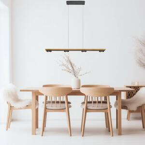Buschwerk Závěsné světlo HerzBlut Beam, olejovaný dub, stmívatelné, stmívatelný, Světlé dřevo, Obývací pokoj / jídelna, kov, Moderní