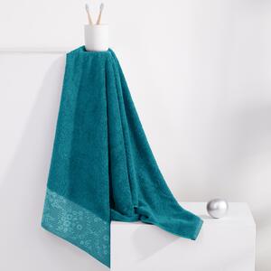 Bavlněný ručník AmeliaHome Crea 50 x 90 cm modrý/mořský