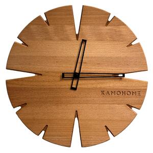 Kamohome Dřevěné nástěnné hodiny APUS Průměr hodin: 40 cm, Materiál: Buk