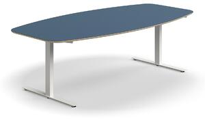AJ Produkty Jednací stůl AUDREY, 2400x1200 mm, bílá/šedomodrá