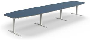 AJ Produkty Jednací stůl AUDREY, 4800x1200 mm, bílá/šedomodrá