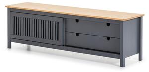 Šedý dřevěný TV stolek Marckeric Bruna
