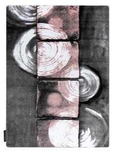 Makro Abra Kusový koberec INTERO 3D šedý růžový Rozměr: 180x270 cm