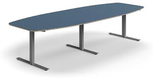 AJ Produkty Jednací stůl AUDREY, 3200x1200 mm, stříbrná/šedomodrá