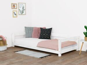 Bílá dětská dřevěná postel Benlemi Study, 120 x 200 cm