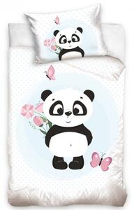 Povlečení do postýlky Roztomilá Panda 100x135/40x60 cm