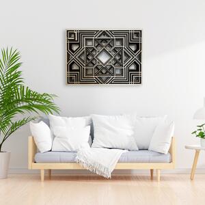 Wooden Mooden Dřevěný obraz na zeď Geometric Velikost: 37x27 cm