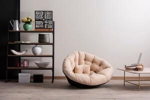 Kalune Design Designové křeslo KIKU LARGE krémové