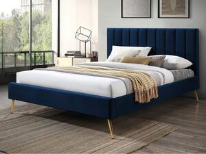Čalouněná postel Blues New, Rozměr postele: 160x200, Barva potahu:: šedý samet CFF0007-02 Mirjan24 5903211217791