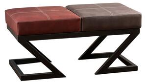 Hanah Home Taburet BRDA 92 cm burgundská červená/antracit