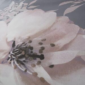 Šedé povlečení Catherine Lansfield Dramatic Floral, 135 x 200 cm