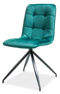Jídelní židle TIXU 1 zelená/černá