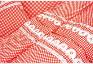 Stanex povlečení bavlna Kanafas červený 140x200+70x90 cm