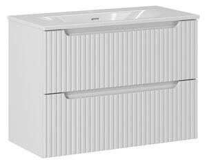 Comad Umyvadlová skříňka se zápustným umyvadlem Nova White 80 cm bílá