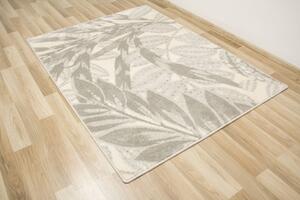 Kusový vlněný koberec Agnella Isfahan M Zamio Popel Listy krémový Rozměr: 80x120 cm